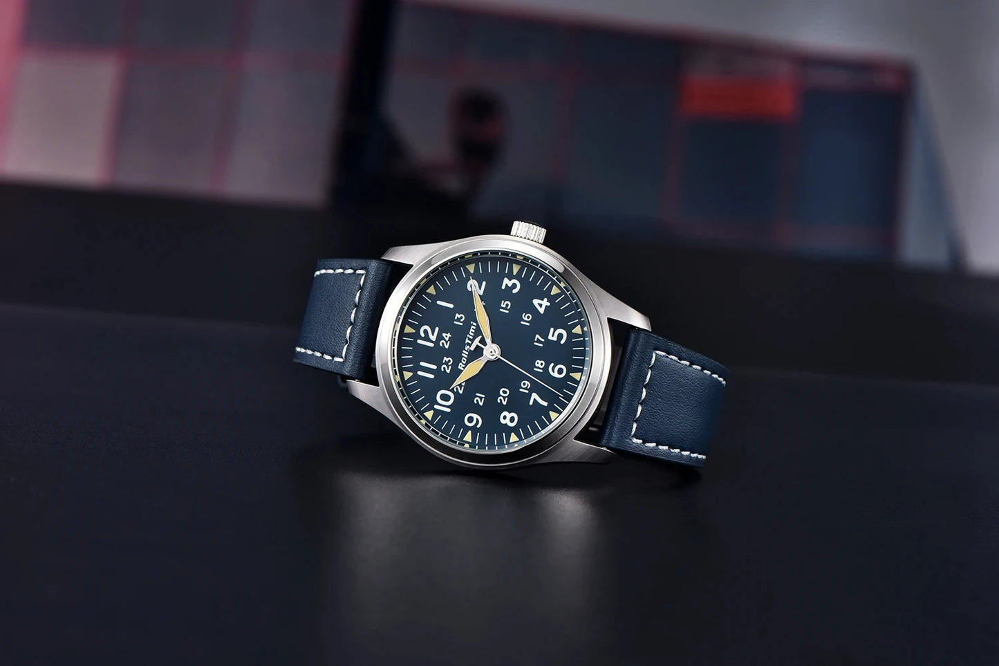 fashion simple Men's quartz watch 2023 New waterproof leather strap mineral glass Men's Wrist Watch 7902 Reloj hombre