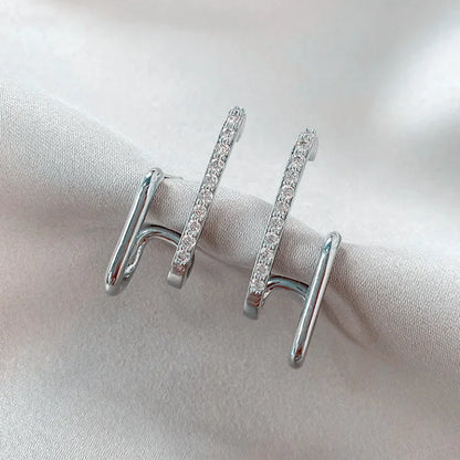 2023 New Fashion Exquisite Rhinestone Decor Ear Cuff earring for Woman Arrival Christmas Gift stud Earrings Women Earrings